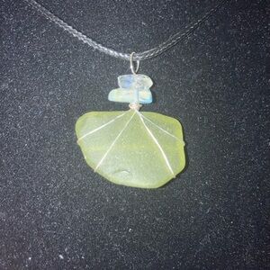 #110 handmade seagalss necklace pendant